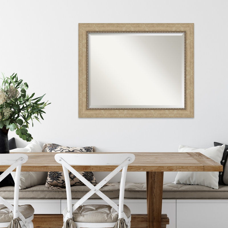 Eivin Mirror, 27" x 33", Light Brown