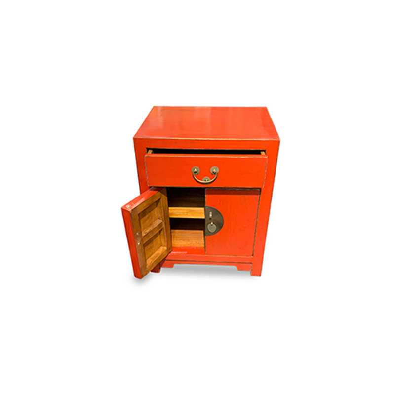 1D 2D End Table-Red
