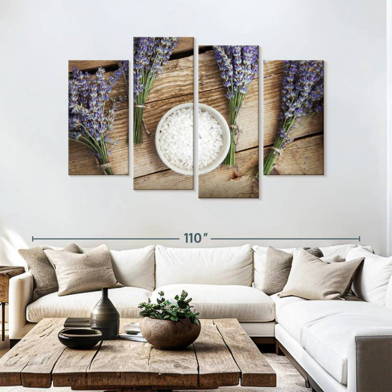 Harnek Lavender For Bath, 54" H x 84" W