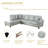 Bawan Faux Leather L-Shaped Sectional-2029014144-2029014198
