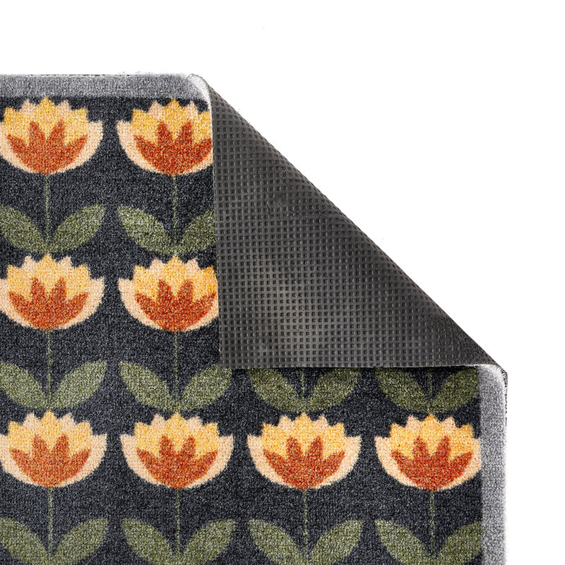Nylon My Retro Floral Indoor Mat, 50cm W x 75cm L