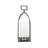 Cole And Grey Metal Open Frame Candle Lantern With Rectangle Handles-289653546