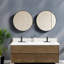 Meuble-lavabo élégant en chêne avec lavabo, design moderne pour la maison