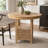 Light Oak Oval 60-Inch Counter Height Extension Dining Table
