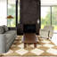 Godelinde Diamond Checkerboard Jute Natural Area Rug-1779672449