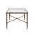 Rectangle Coffee Table With Metal Frame And Tempered Glass Top, A Stylish And Functional Addition To Your Living Space.