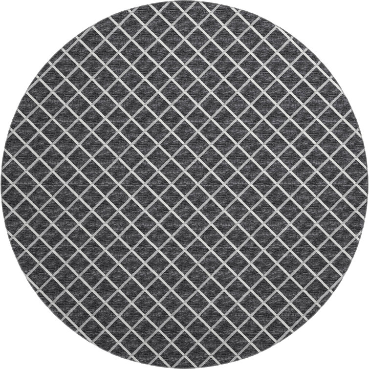 Premium Machine Washable Uran AMF140 Black Rug