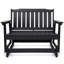 Banc d'extérieur, banc de véranda résistant aux intempéries avec capacité de 560 lb-488113229