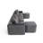 137.5" U Shaped Sofa , USB & Wireless Charge, Coffee Table Board With a Cup Holder, Oversize Movable Modular Sofa,Movable Footstool,No Assembly,6 Seats,Corduroy,Gray-767511499