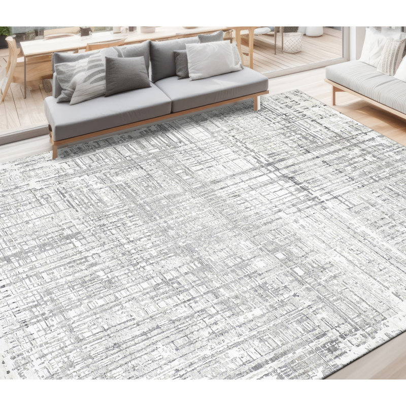 Abstract Area Rug, Rectangle 5'9" x 8'9"