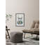 Impression sur cadre rose et palmiers-405499644