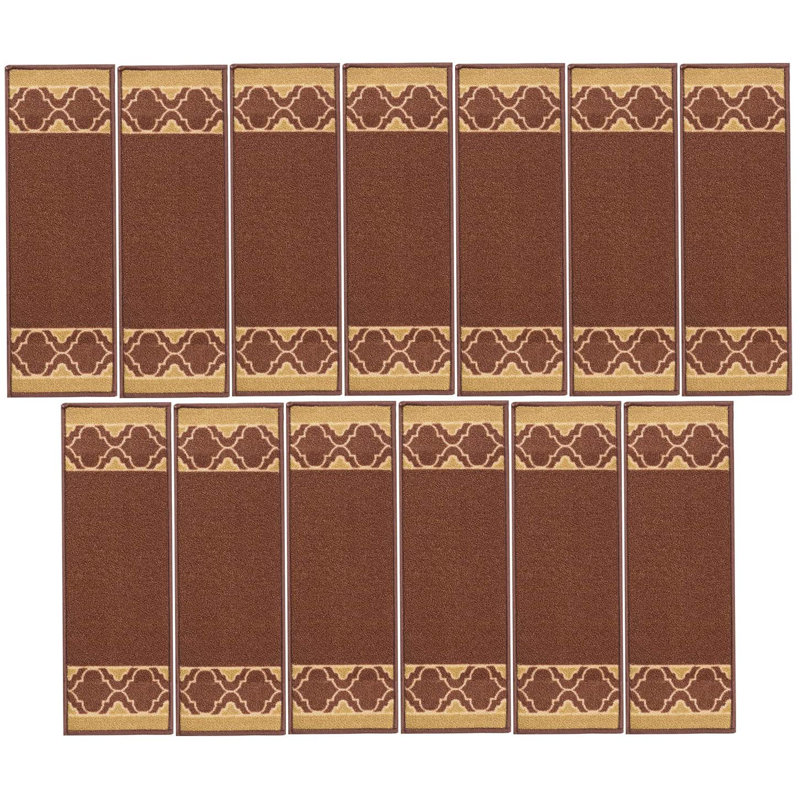 Tapis d'escalier Loop Pile, Brun