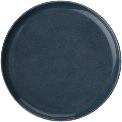 like. by Villeroy & Boch Crafted Breeze Breakfast/Salad Plate, 8.25 in, Premium Porcelain, Grey-Blue