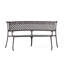 Banc extérieur courbé