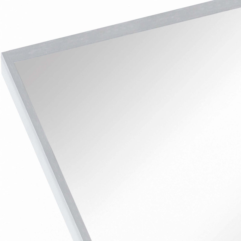 Metal Framed Arched Bathrrom Mirror For Wall, Silver, 32" x 24"