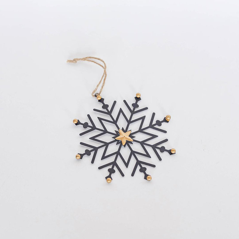 Magnifique ornement suspendu en forme de flocon de neige
