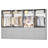  Bahari Freestanding 96" Closet System With 12 Wood Drawers-684822121