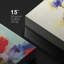 Aquarelle, marguerites mauves, blanches et rouges, illustrations botaniques florales, art moderne, plantes rustiques-99543621