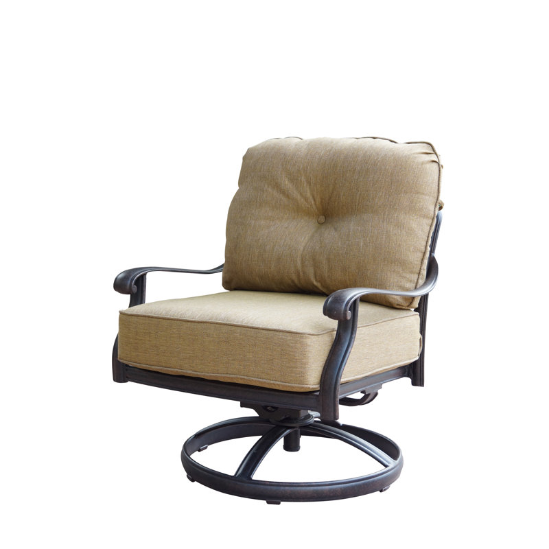 Chaise berçante pivotante avec coussins Lebanon