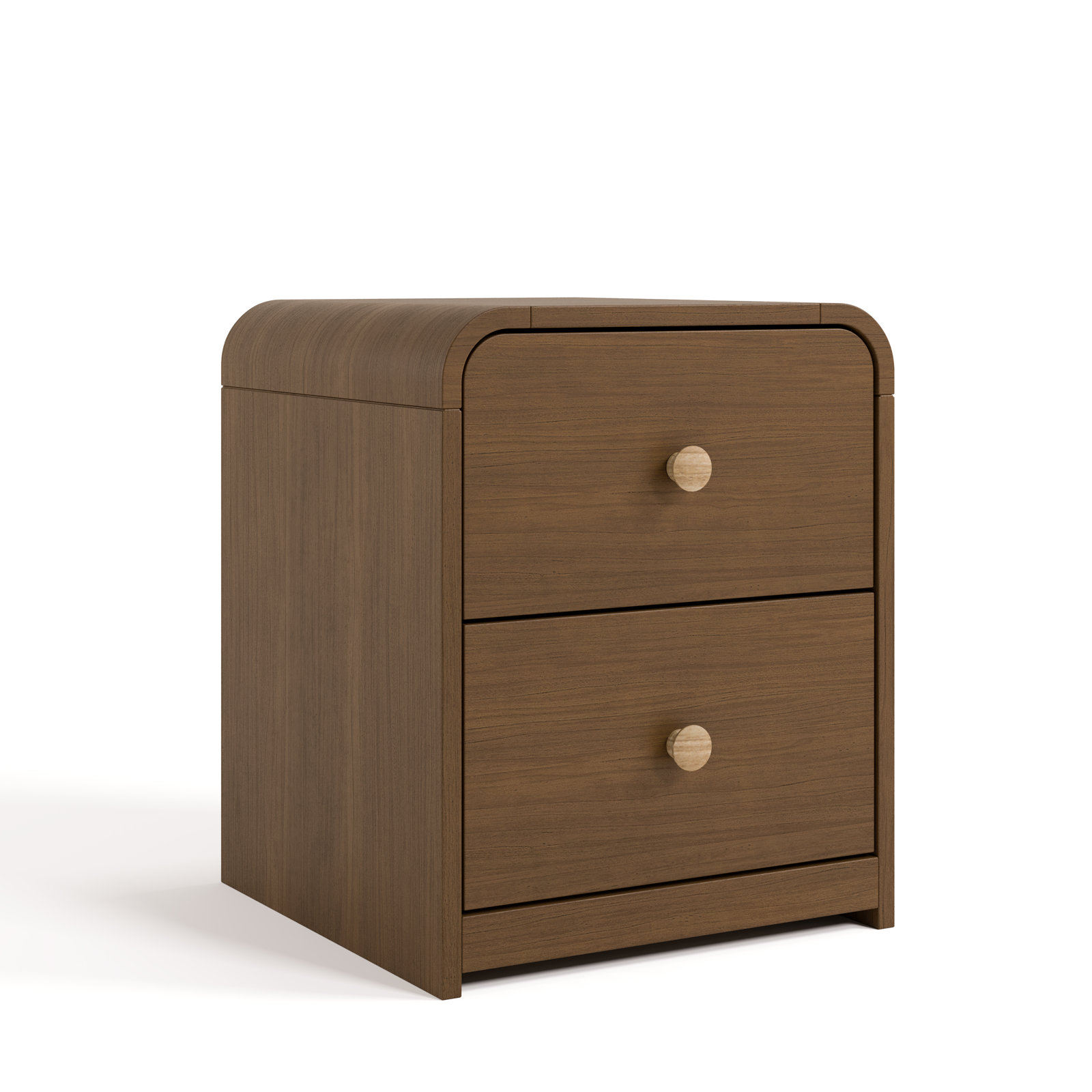 Storkcraft Santos 2-Drawer Nightstand, Hazelnut