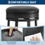 Tabouret de bar pivotant à 360 °, tabouret de bar rembourré en cuir de polyuréthane avec repose-pieds en métal, tabouret de bar moderne Mid-Century-994713282-994713281