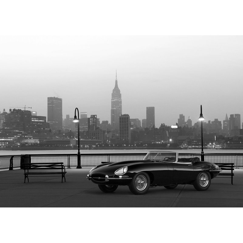3AP5586 Vintage Spyder In NYC (BW) by Gasoline Images - Wrapped Canvas Art Prints, 50cm H x 70cm W x 4cm D