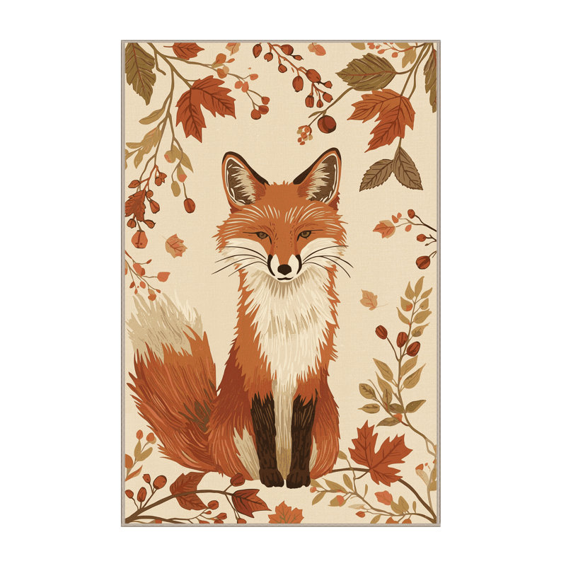 Soft Plush Fanelli Thanksgiving Modern & Contemporary Abstract Area Rug in Beige – Beige Binding, 3x5