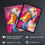 Aylesbury Duck Portrait Hot Pink Painting Wall Art Print