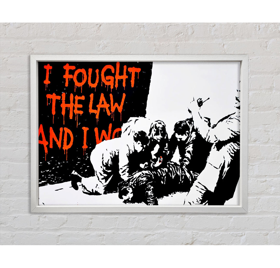 I Fought The Law - Einzelner Bilderrahmen Kunstdrucke auf Leinwand