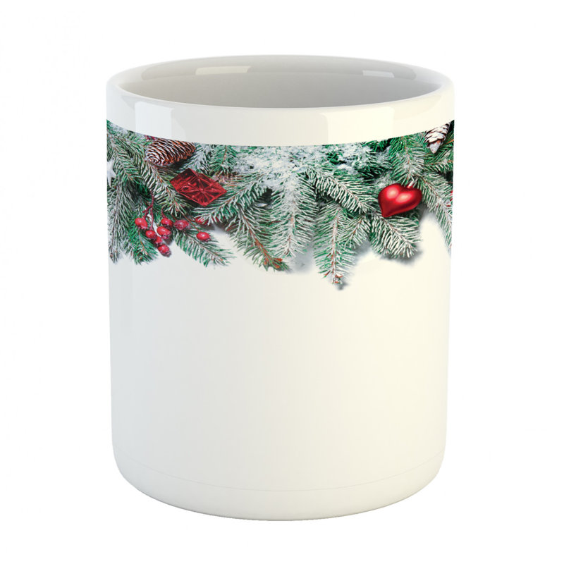 Grande tasse à café snowy xmas