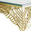Palm Glass Coffee Table