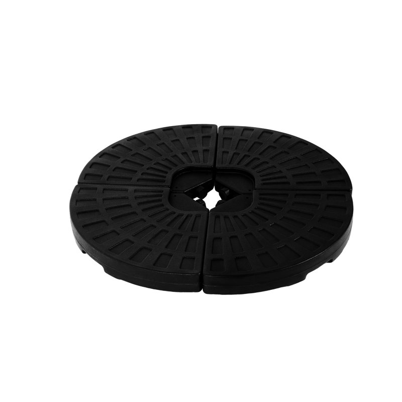 Base de parasol - Stable 4, remplissage eau / sable, construction 4, remplissage eau / sable, noir