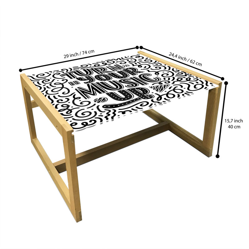 Janaia Sled Coffee Table, 40cm H x 74cm W x 62cm D