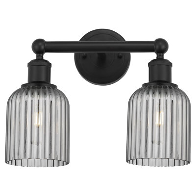 Abat-jour de salle de bain 2 lumières Edison Addeline 14 po