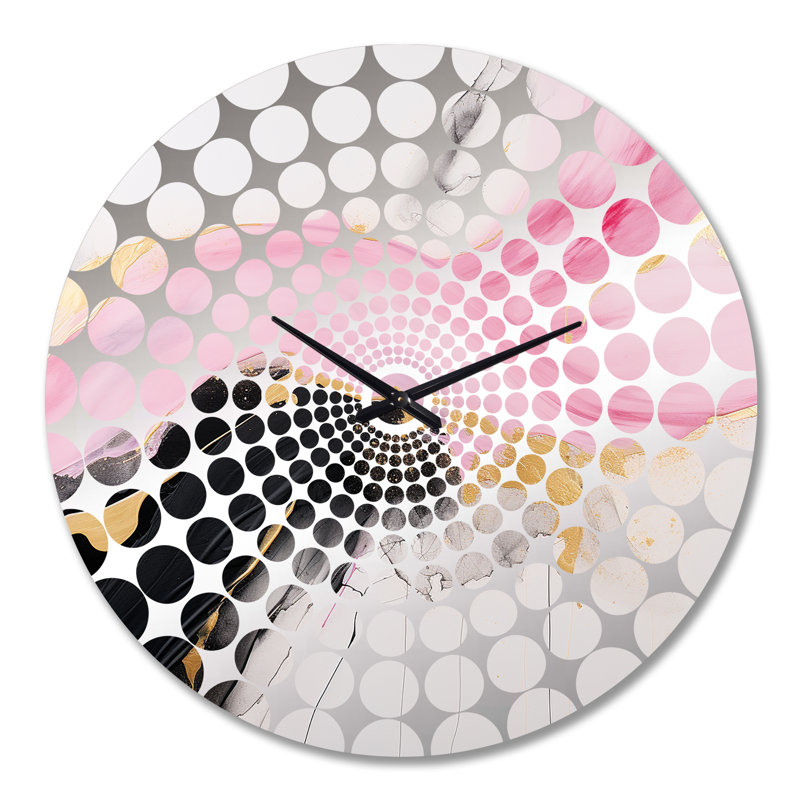 Selin - Horloge murale peinture abstraite, Très grand
