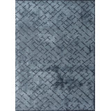 Rapture Abstract Area Rug in Light Blue