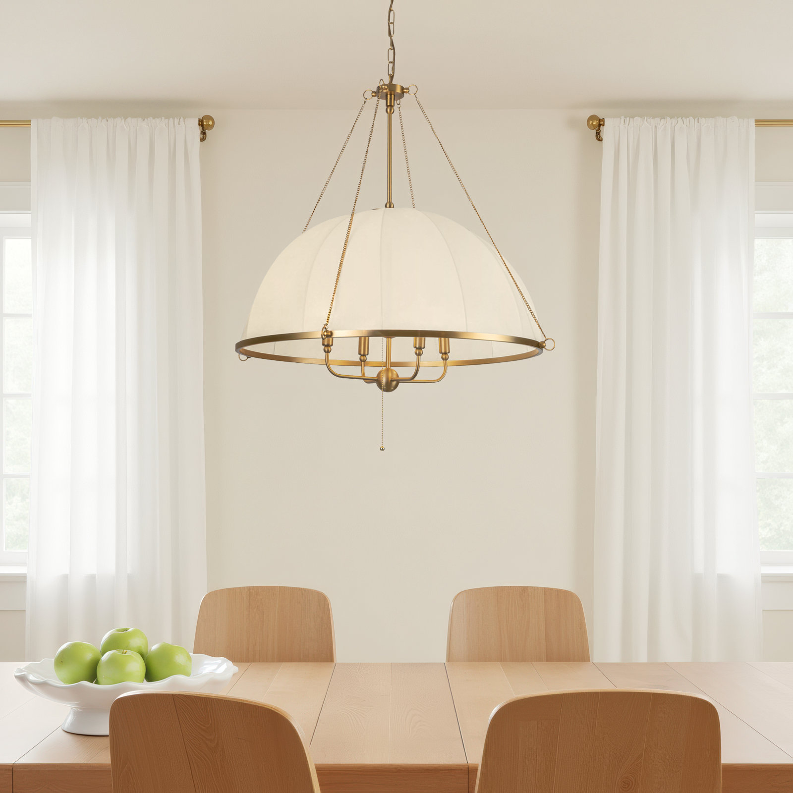 Crosby 4-Light Chandelier, Gold