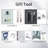 8x6 Ft Metal Garden Shed, With Rust- Material & Spacious Interior White Black Tool Ft, Steel Extra Hooks-118124177-118124179