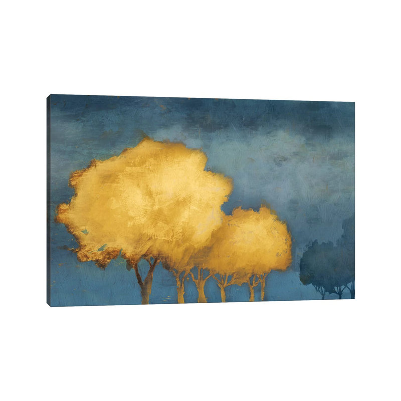 Golden Trust - Wrapped Canvas Painting, 20.32 cm H x 30.48 cm W