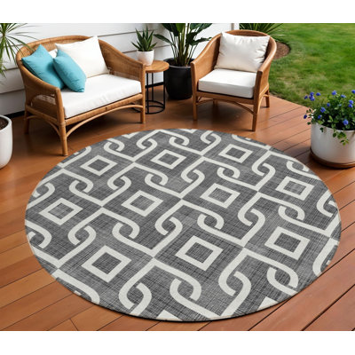 Tapis rond ivoire 8 po
