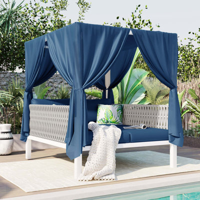 Kyelar 57.5'' Wide Patio Daybed with Cushions
