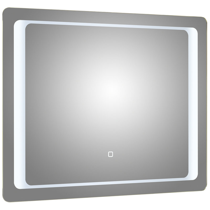 Lighted Wall Mounted Bathroom / Vanity Mirror, 70cm H x 90 cm W