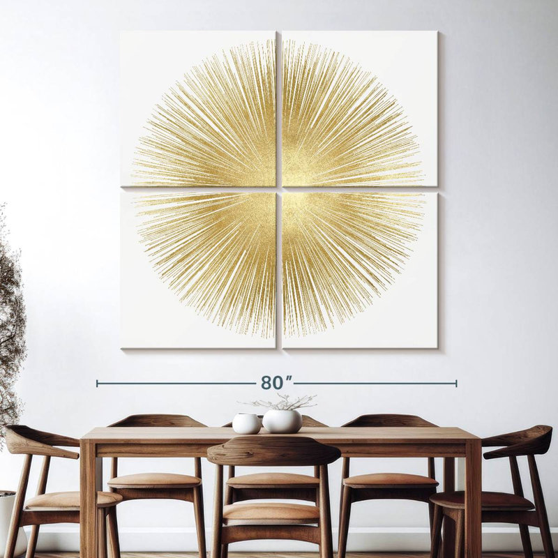 Sunburst Soft Gold I, H 74 po x l 74 po