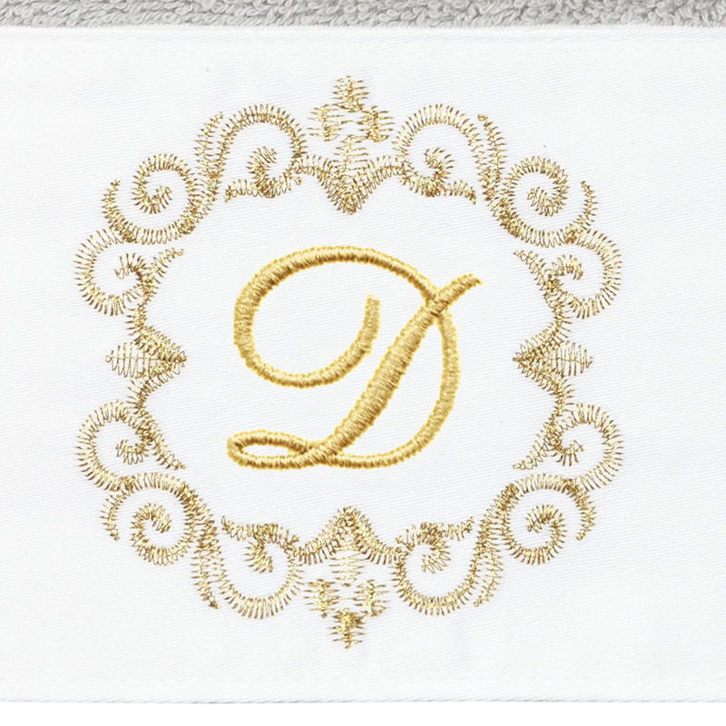 Winston Porter 100% Turkish Cotton MONICA 2PC Embellished Hand Towel Set, D