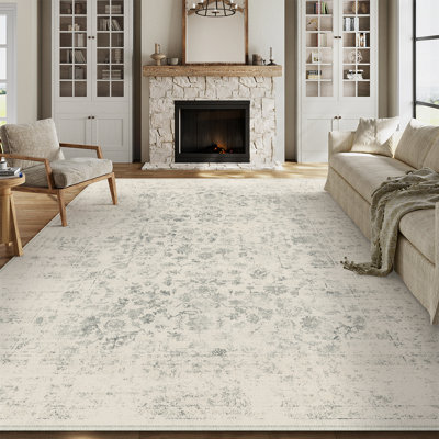 Tapis d'intérieur lavable à la machine avec envers antidérapant Yaie