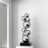 23.62"Modern silver stainless steel artwork