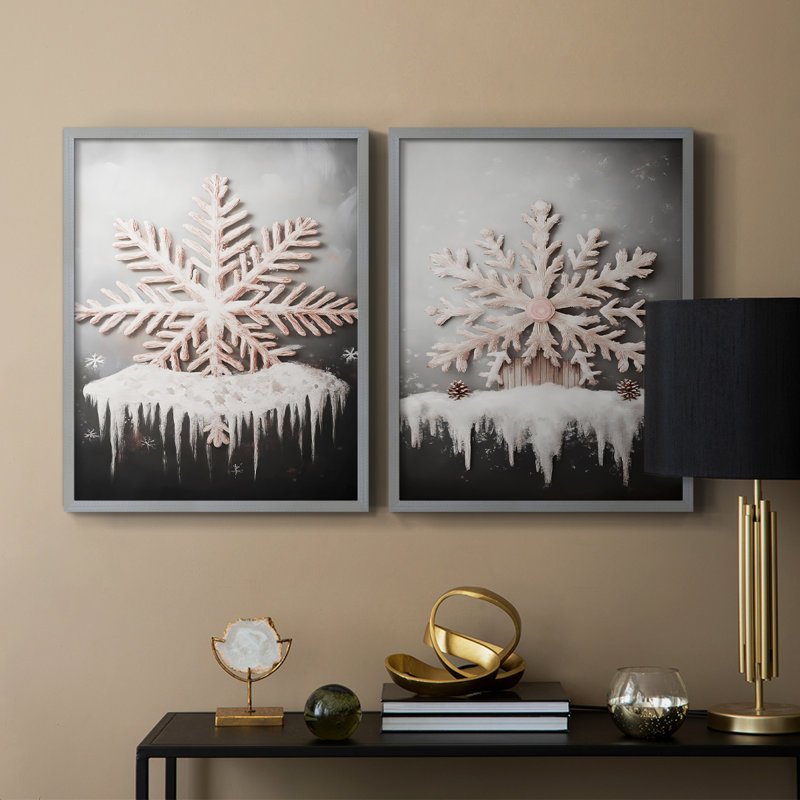 Art des Fêtes de Noël - Série 2-C XXXVII-Reproduction encadrée de qualité supérieure - Prêt à être accroché - Aucun clou requis - Aucun clou requis