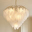 Boa 9-Light Chandelier in Warm Brass by Breegan Jane