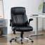 Fauteuil de bureau de direction avec 6 points de vibration, fauteuil de bureau chauffant en similicuir avec accoudoirs rabattables, hauteur réglable, roue pivotante