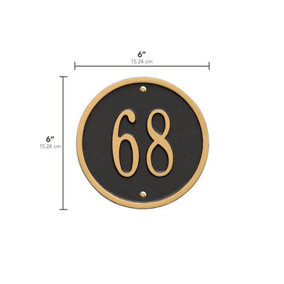 1-Line Wall Address Plaque